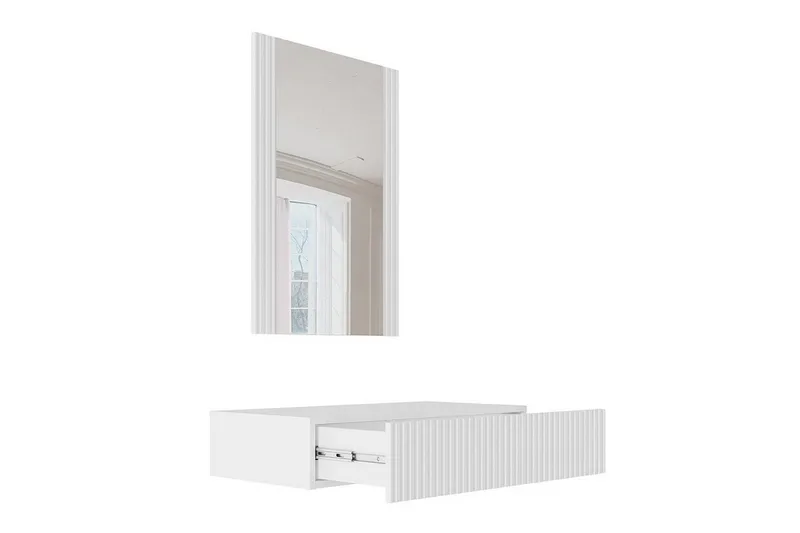 Strontian Sminkbord 80x42 cm Scandinavian Choice Black - Møbler - Bord - Sminkebord & toalettbord - Sminkebord med speil