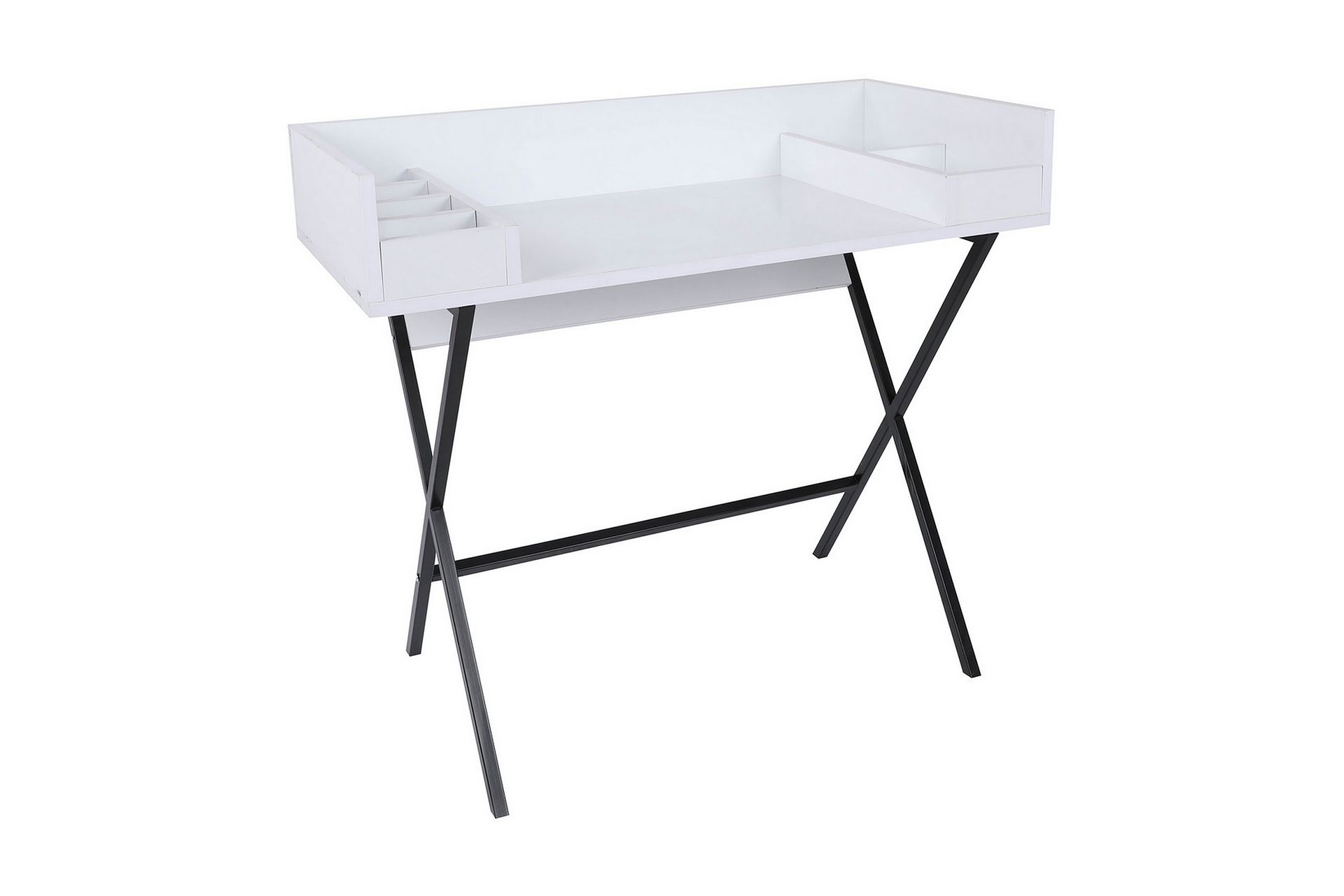 Timiza Sminkbord 100 cm - Hvit/Svart - Møbler - Bord - Sminkebord & toalettbord