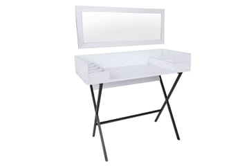 Timiza Sminkbord 100 cm - Hvit/Svart - Møbler - Bord - Sminkebord & toalettbord