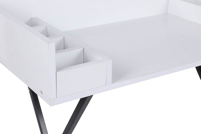 Timiza Sminkbord 100 cm - Hvit/Svart - Møbler - Bord - Sminkebord & toalettbord