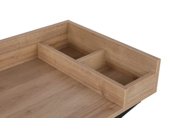 Timiza Sminkebord 100 cm - Valnøtt / Svart - Møbler - Bord - Sminkebord & toalettbord