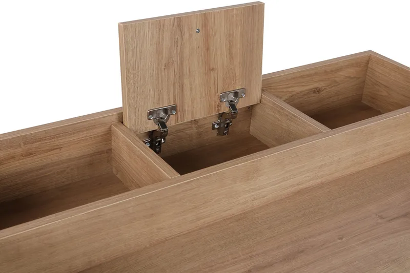 Weesolo Dressing Sminkebord 100 cm - Valnøtt / Svart - Møbler - Bord - Sminkebord & toalettbord - Sminkebord med speil