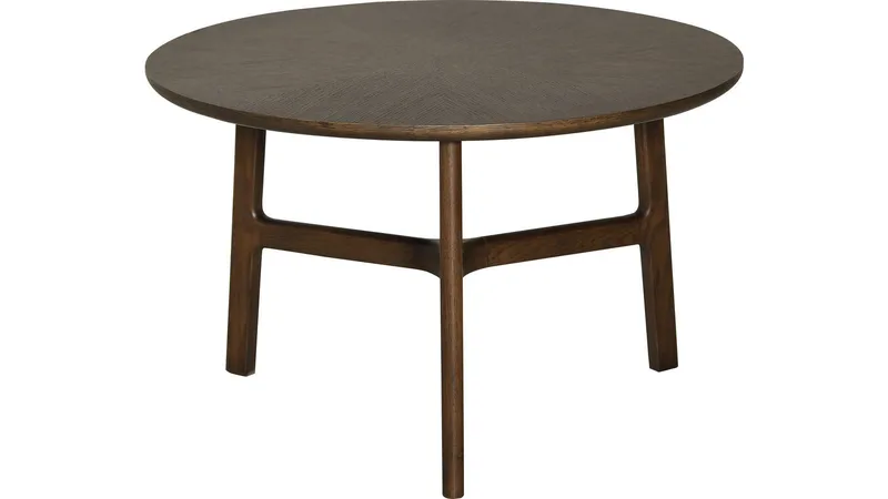 Sofabord Älvros 65 cm, Brunlakkert eik
