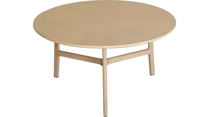 Sofabord Älvros 85 cm, Hvitpigmentert eik