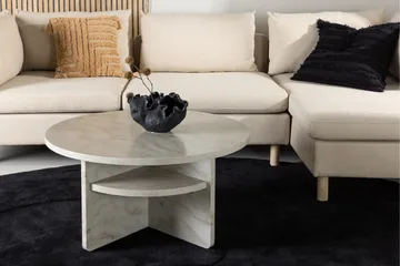 Ålesund Travertin Sofabord 85 cm - Beige - Møbler - Bord - Sofabord