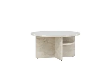 Ålesund Travertin Sofabord 85 cm - Beige - Møbler - Bord - Sofabord