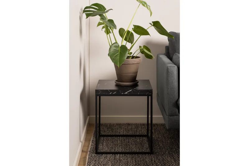 Adisan Sofabord 40x40 cm - Sort - Møbler - Bord - Sofabord