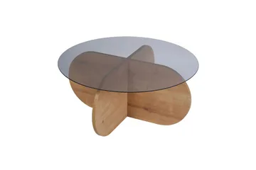 Sofabord Aeris 75 cm med Glassplate