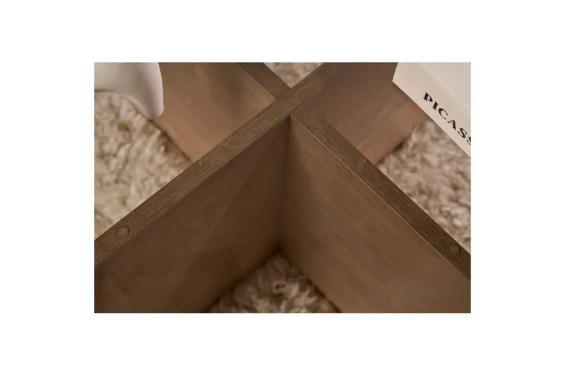 Sofabord Aeris 75 cm med Glassplate - Safireik / Fume - Møbler - Bord - Sofabord