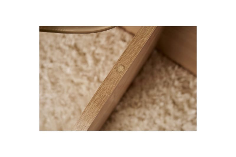 Sofabord Aeris 75 cm med Glassplate - Safireik / Transparent - Møbler - Bord - Sofabord