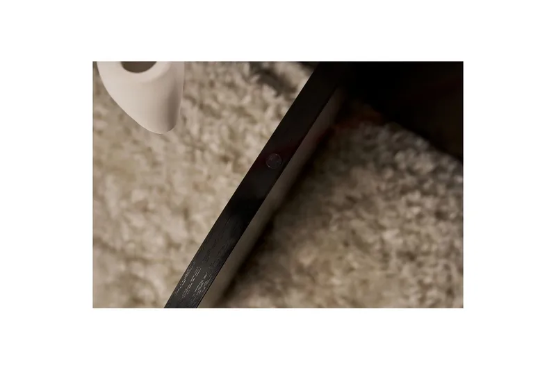 Sofabord Aeris 75 cm med Glassplate - Tre Svart / Transparent - Møbler - Bord - Sofabord