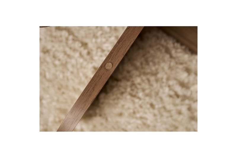 Sofabord Aeris 75 cm med Glassplate - Valnøtt / Transparent - Møbler - Bord - Sofabord
