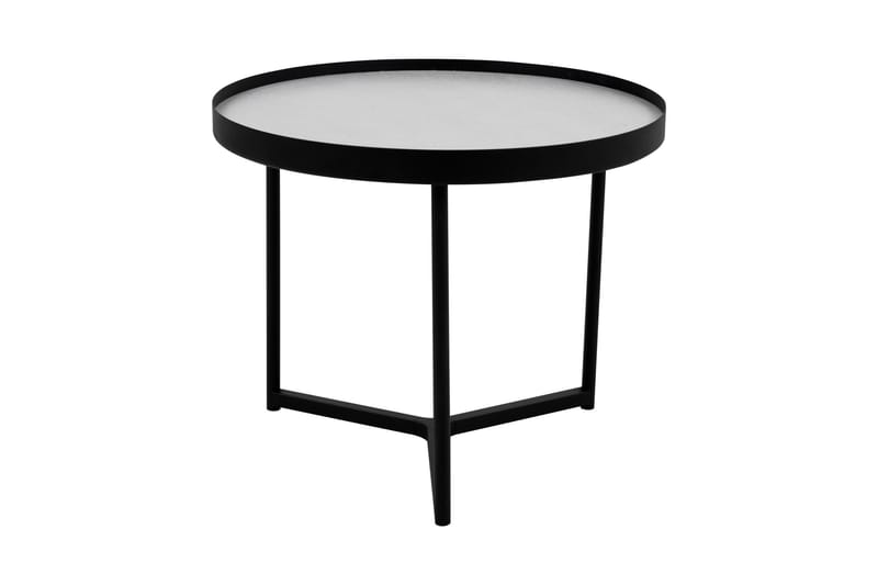 Alcide Sofabord 55 cm Rundt - Betonggrå/Svart - Møbler - Bord - Sofabord