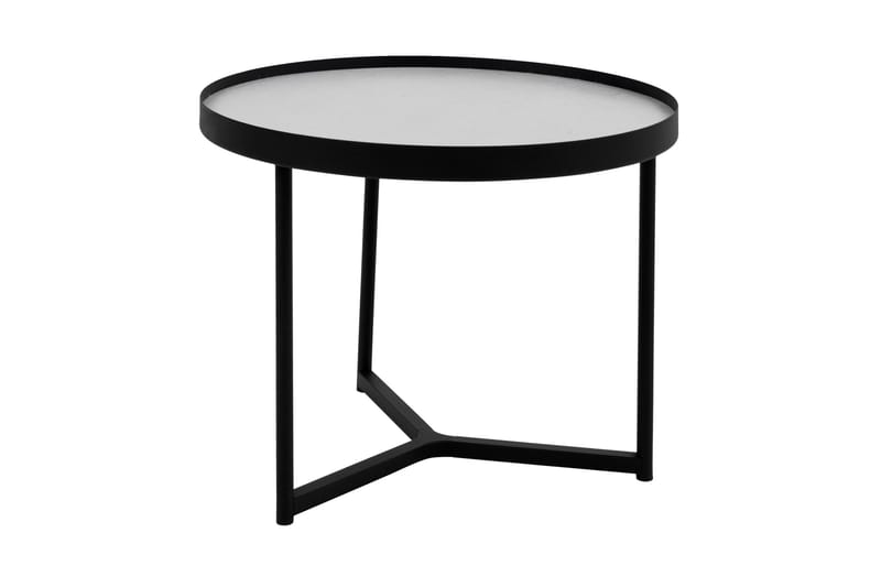 Alcide Sofabord 55 cm Rundt - Betonggrå/Svart - Møbler - Bord - Sofabord