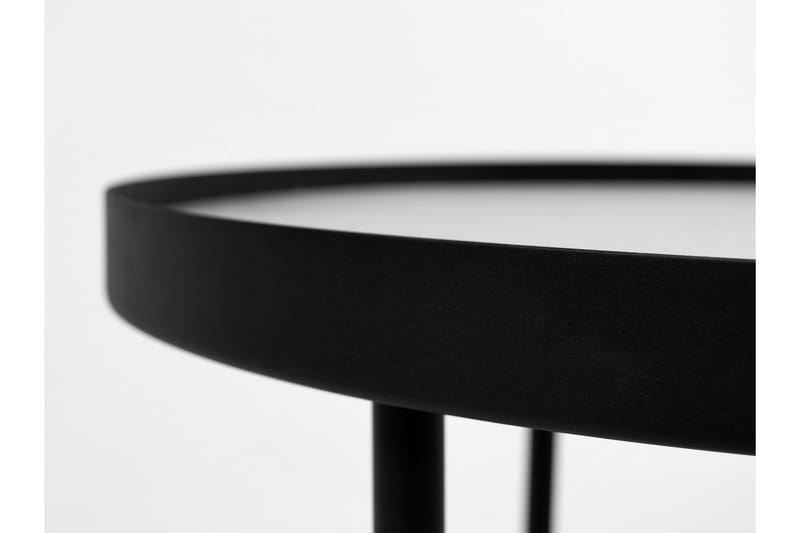Alcide Sofabord 55 cm Rundt - Betonggrå/Svart - Møbler - Bord - Sofabord
