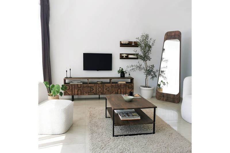 Alexelle Sofabord 85x60x85 cm - Brun - Møbler - Bord - Sofabord