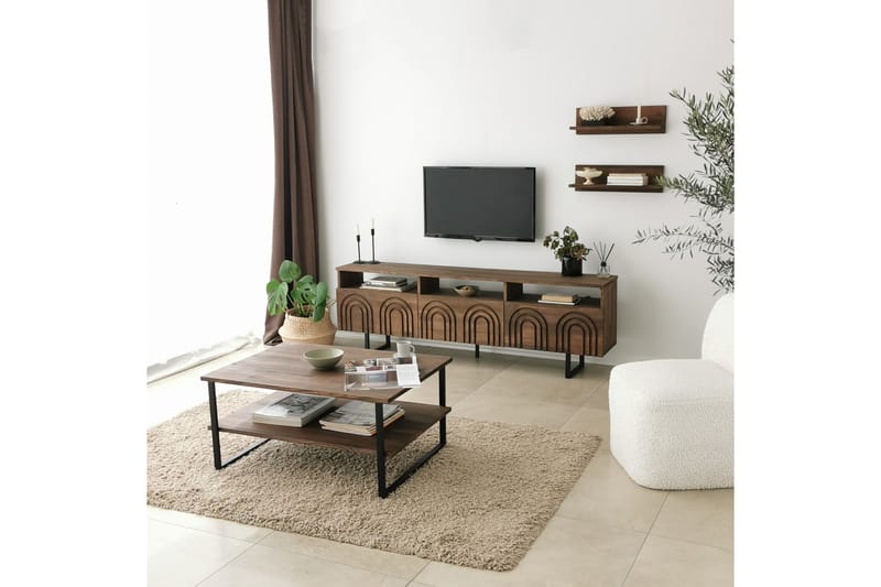 Alexelle Sofabord 85x60x85 cm - Brun - Møbler - Bord - Sofabord