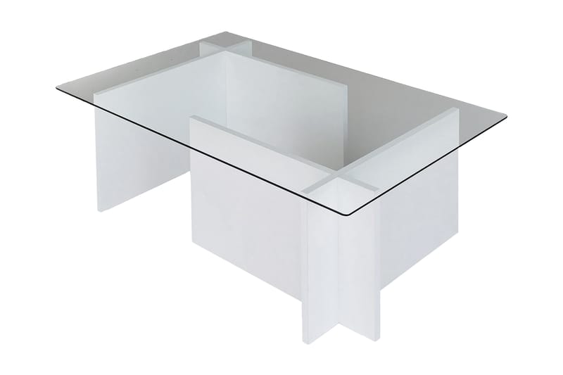 Almasi Sofabord 105x40x105 cm - Hvit - Møbler - Bord - Sofabord