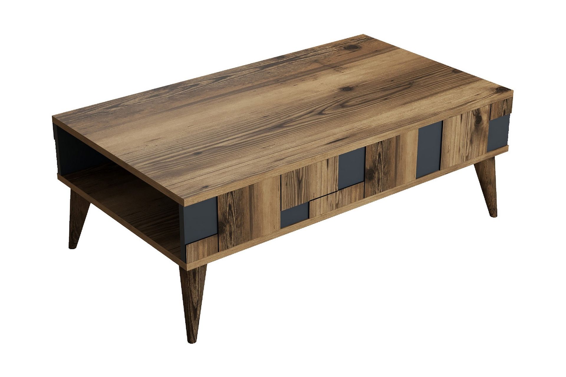 Alsacia Sofabord 105 cm - Mørkebrun/Antracit