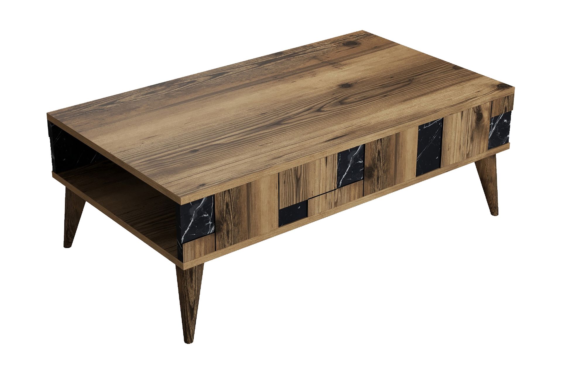 Alsacia Sofabord 105 cm - Mørkebrun/Svart - Møbler - Bord - Sofabord