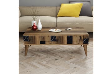 Alsacia Sofabord 105 cm - Mørkebrun/Svart - Møbler - Bord - Sofabord