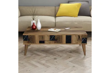 Alsacia Sofabord 105 cm - Mørkebrun/Svart - Møbler - Bord - Sofabord
