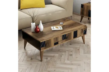 Alsacia Sofabord 105 cm - Mørkebrun/Svart - Møbler - Bord - Sofabord