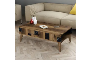 Alsacia Sofabord 105 cm - Mørkebrun/Svart - Møbler - Bord - Sofabord