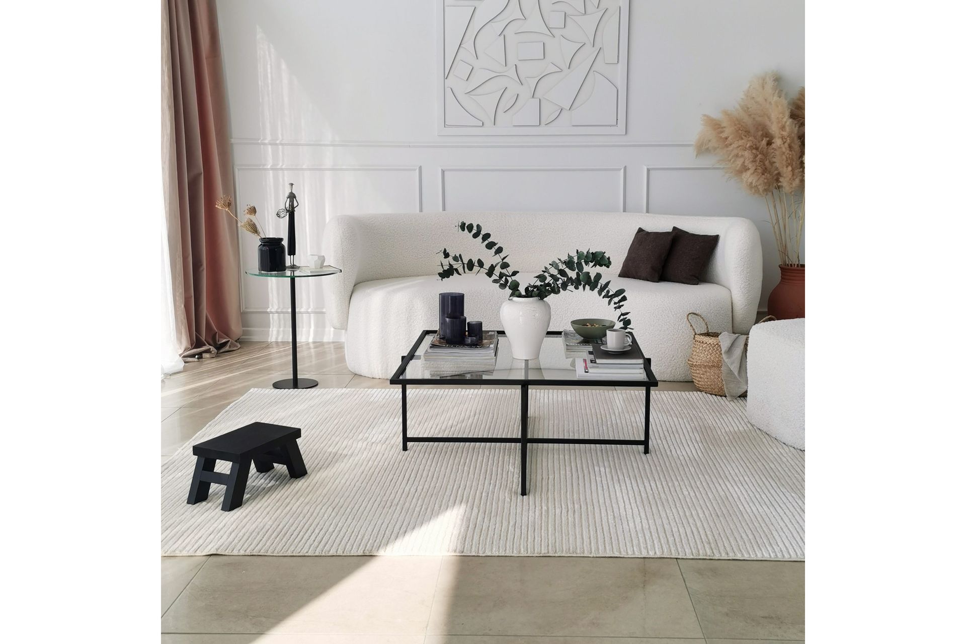 Alskaliden Sofabord 85x35x85 cm - Svart - Møbler - Bord - Sofabord