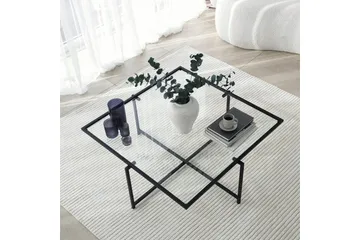 Alskaliden Sofabord 85x35x85 cm - Svart - Møbler - Bord - Sofabord