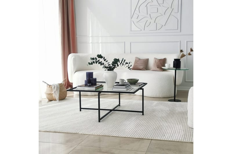 Alskaliden Sofabord 85x35x85 cm - Svart - Møbler - Bord - Sofabord