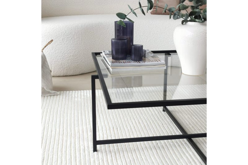 Alskaliden Sofabord 85x35x85 cm - Svart - Møbler - Bord - Sofabord