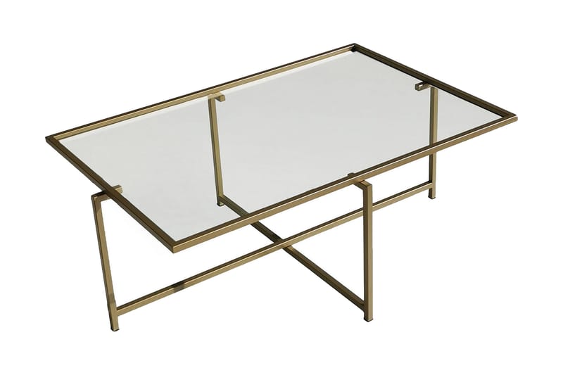 Alskaliden Sofabord 94x35x94 cm - Guld - Møbler - Bord - Sofabord