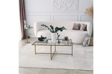 Alskaliden Sofabord 94x35x94 cm - Guld - Møbler - Bord - Sofabord