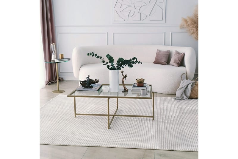 Alskaliden Sofabord 94x35x94 cm - Guld - Møbler - Bord - Sofabord