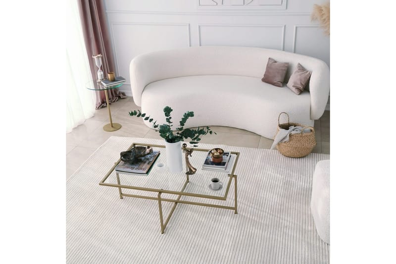 Alskaliden Sofabord 94x35x94 cm - Guld - Møbler - Bord - Sofabord