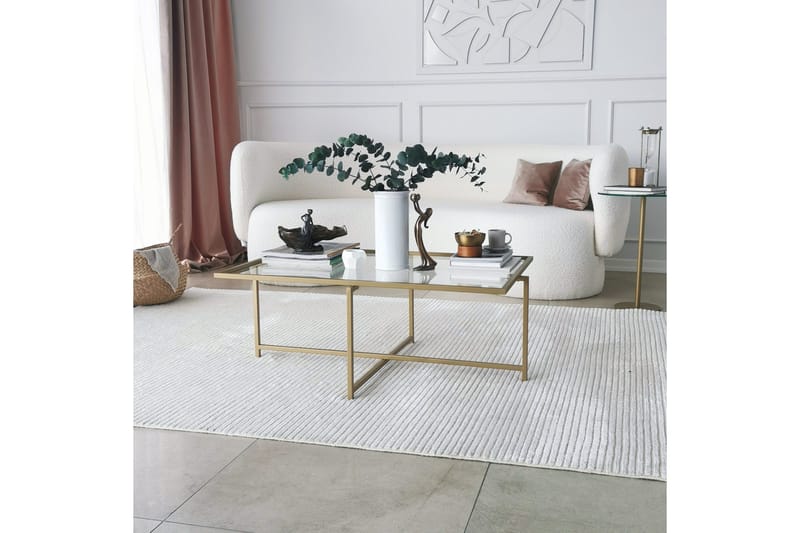 Alskaliden Sofabord 94x35x94 cm - Guld - Møbler - Bord - Sofabord