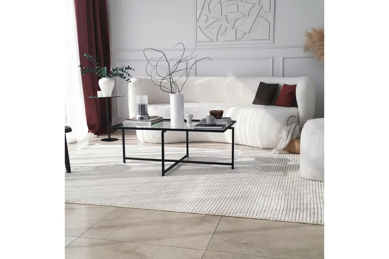 Alskaliden Sofabord 94x35x94 cm - Svart - Møbler - Bord - Sofabord