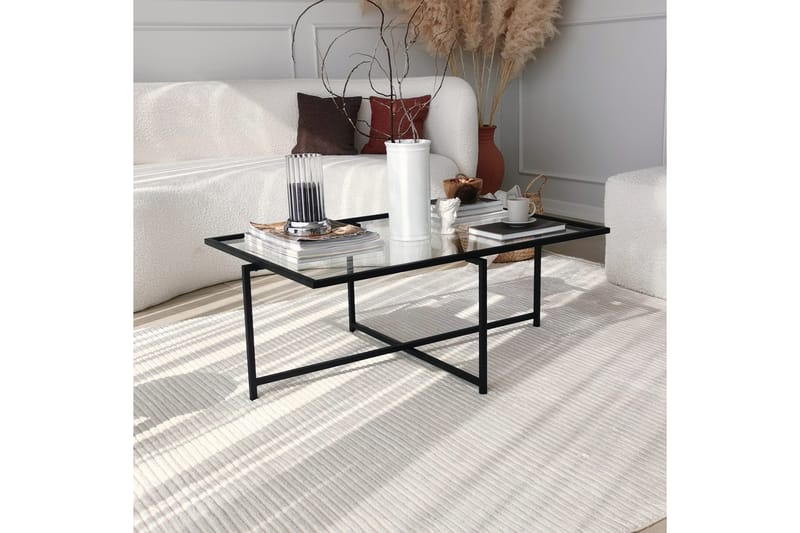 Alskaliden Sofabord 94x35x94 cm - Svart - Møbler - Bord - Sofabord