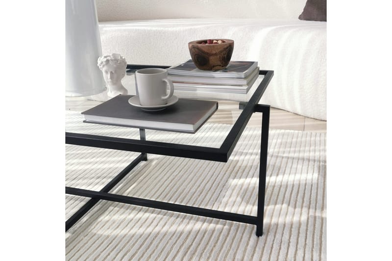 Alskaliden Sofabord 94x35x94 cm - Svart - Møbler - Bord - Sofabord