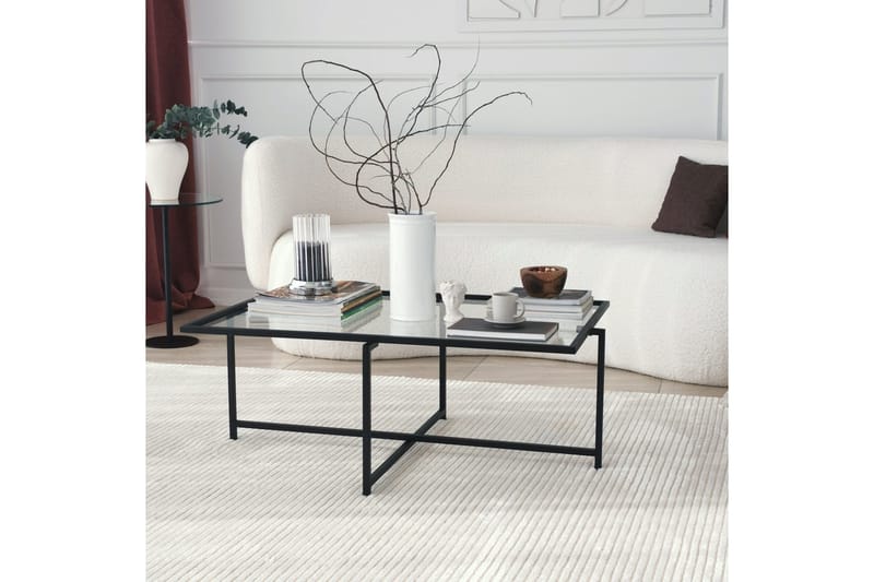 Alskaliden Sofabord 94x35x94 cm - Svart - Møbler - Bord - Sofabord