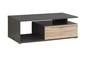 Ameysford Sofabord 120 cm med Oppbevaringshylle + Skuff - Grå/Brun - Møbler - Bord - Sofabord