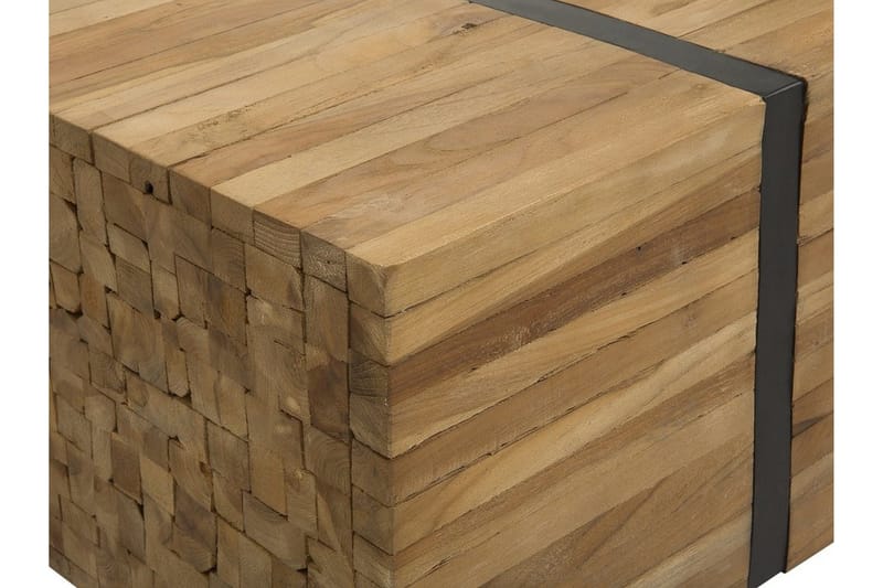 Amlin Sofabord 110 cm på Hjul - Brun/Svart - Møbler - Bord - Sofabord