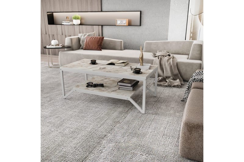 Andifli Sofabord 60x45,8x120 cm - Hvit - Møbler - Bord - Sofabord