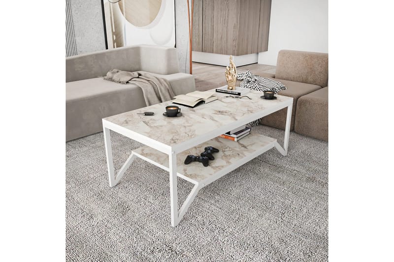 Andifli Sofabord 60x45,8x120 cm - Hvit - Møbler - Bord - Sofabord