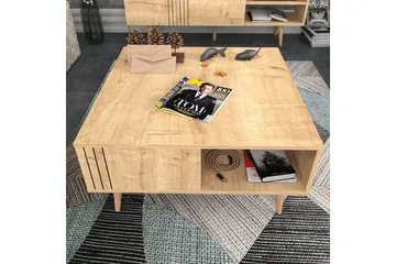 Andifli Sofabord 89,6x46,5x89,6 cm - Eik - Møbler - Bord - Sofabord