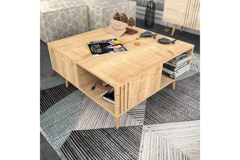 Andifli Sofabord 89,6x46,5x89,6 cm - Eik - Møbler - Bord - Sofabord