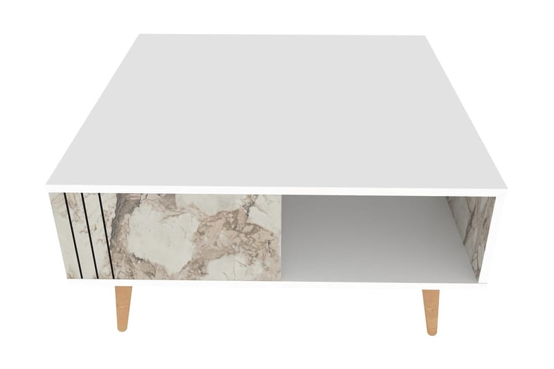 Andifli Sofabord 89,6x46,5x89,6 cm - Hvit - Møbler - Bord - Sofabord