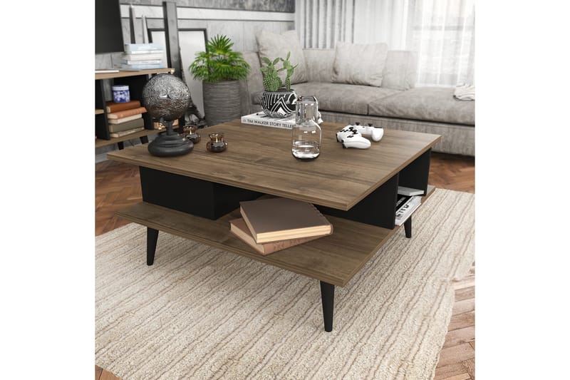 Andifli Sofabord 89x44x89 cm - Brun - Møbler - Bord - Sofabord