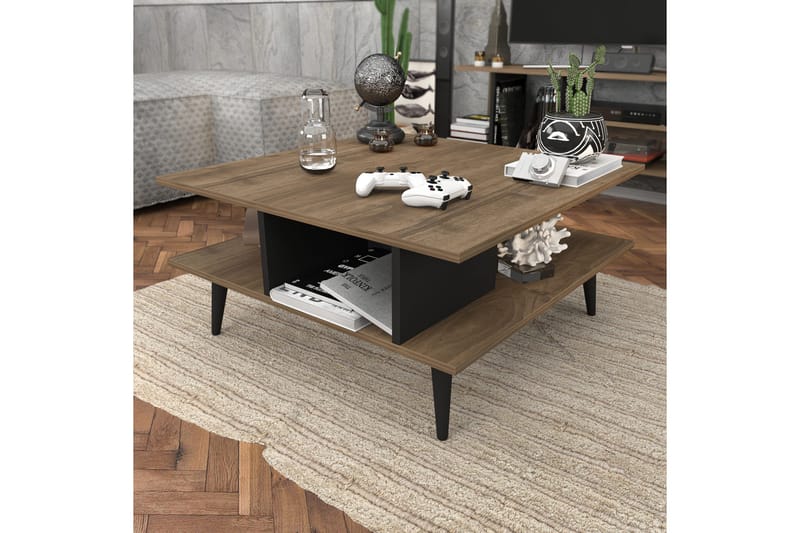 Andifli Sofabord 89x44x89 cm - Brun - Møbler - Bord - Sofabord